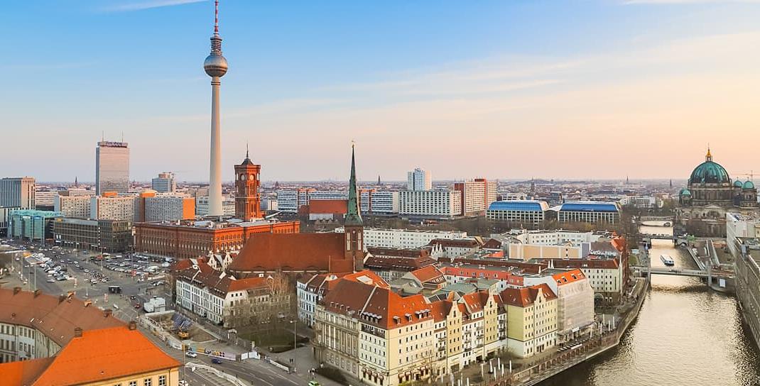 Aerial view of Berlin